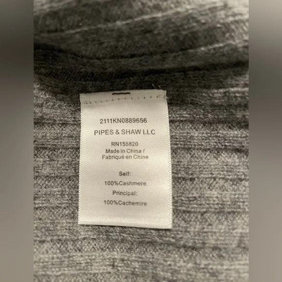 NWT Veronica Beard Grey Melange 100% Cashmere Cardigan Sweater - Size Small